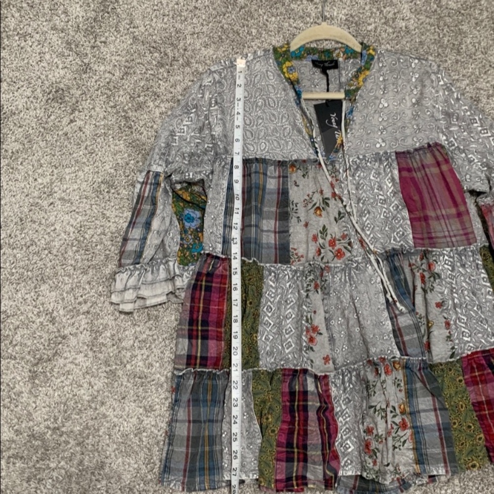 Young Threads Boho Patchwork Tunic Top - Picture 8 of 10